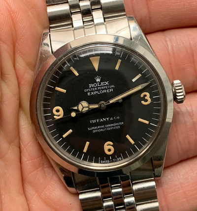 vintage rolex explorer tiffany