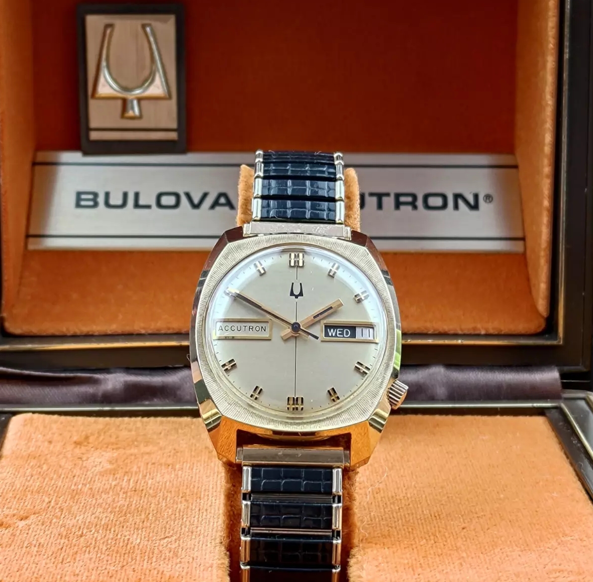 A vintage Bulova Accutron watch